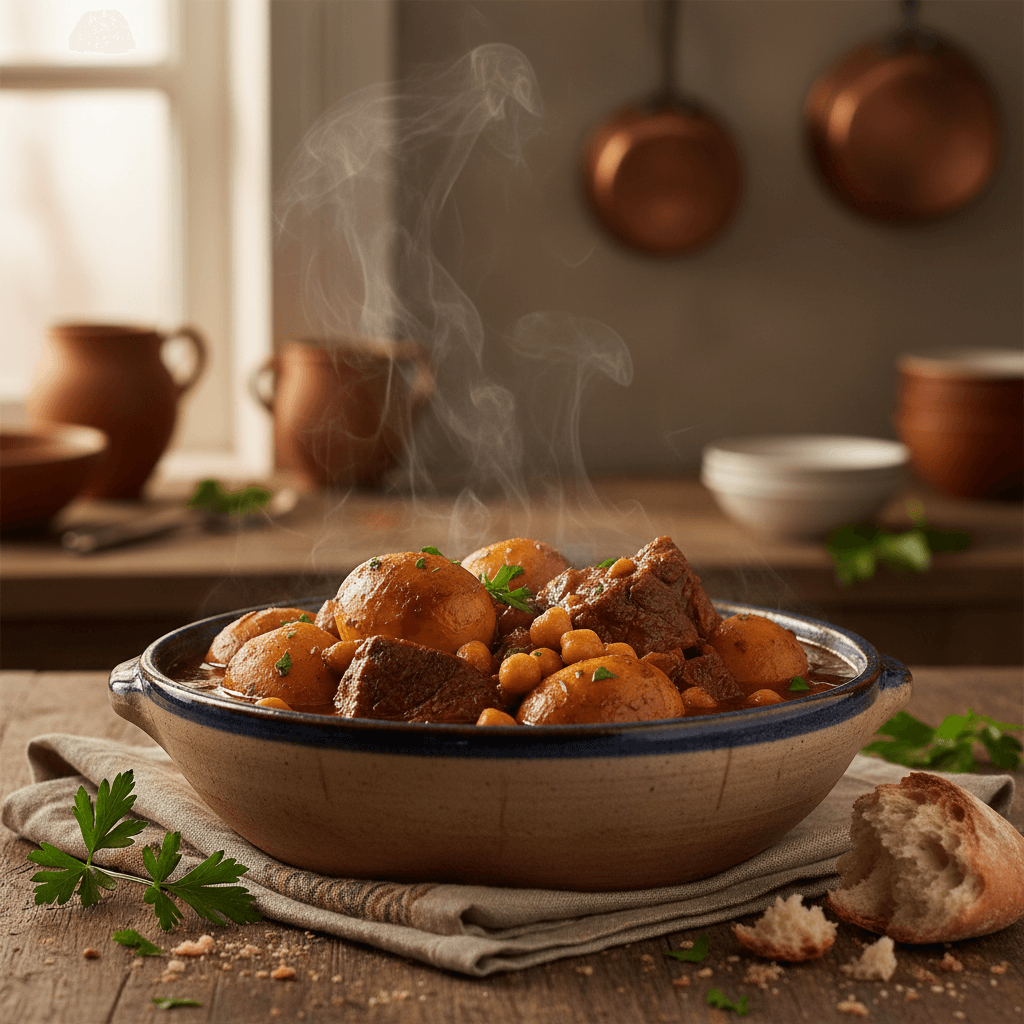 Slow-cooked stews and hearty dishes