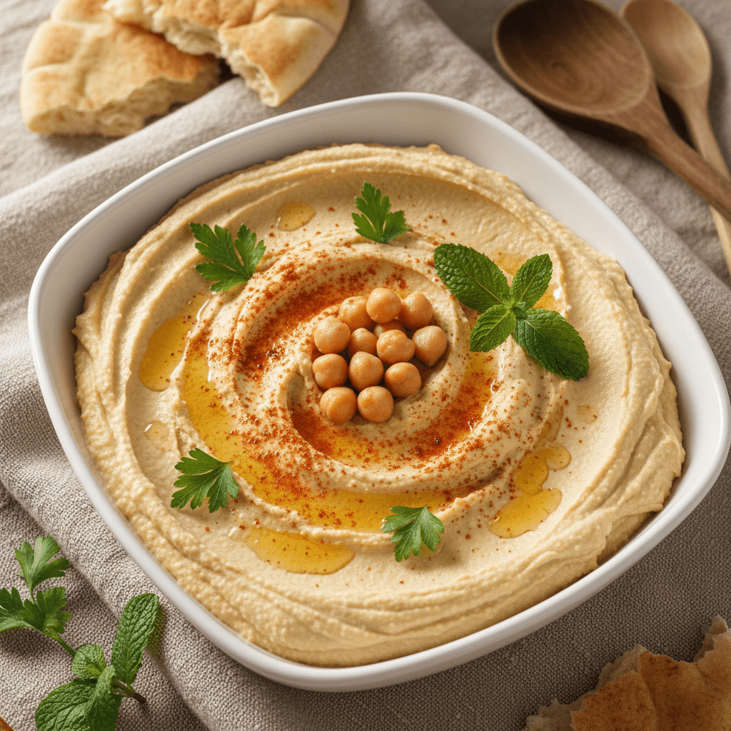 Fresh hummus made daily at Shambalooloo